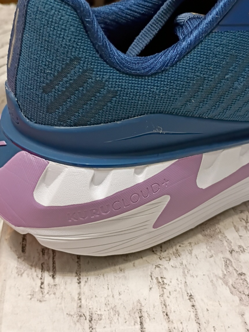 KURU Cloud+ Triple Max Ion Blue & Purple Running Plantar Fascitis Sneakers 9M - Picture 11 of 14